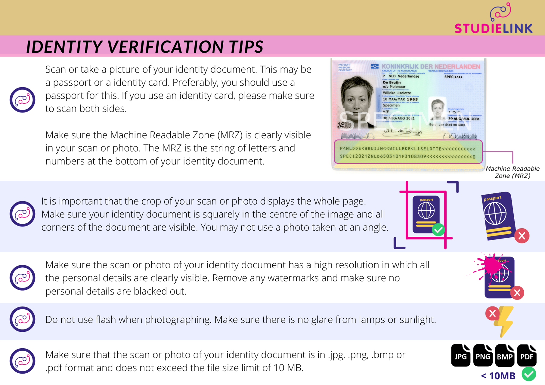 Identity Verification tips